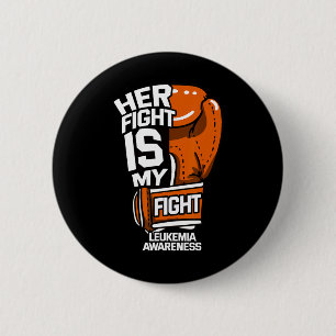 Kampf ist mein Kampf Leukämie Bewusstsein Blutkreb Button
