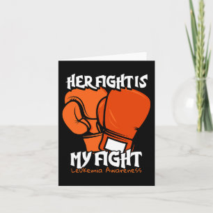 Kampf ist mein Kämpfen Boxen. Orange Leukemia Awar Karte