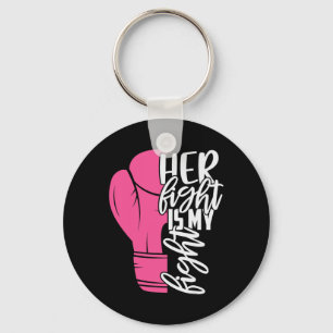 Kampf ist meine Brustkrebs-Bewusstseinsfamilie Schlüsselanhänger