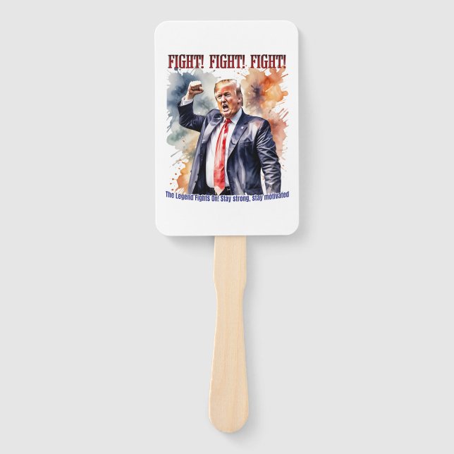 Kampf! Kampf! Kampf! Trump-Legende Fächer (Vorderseite)