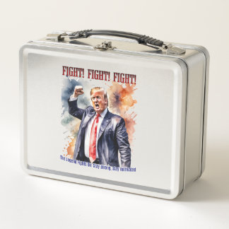 Kampf! Kampf! Kampf! Trump-Legende Metall Brotdose