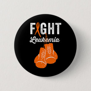 Kampf Leukämie Kämpfer Krieger Leukämie-Bewusstsei Button