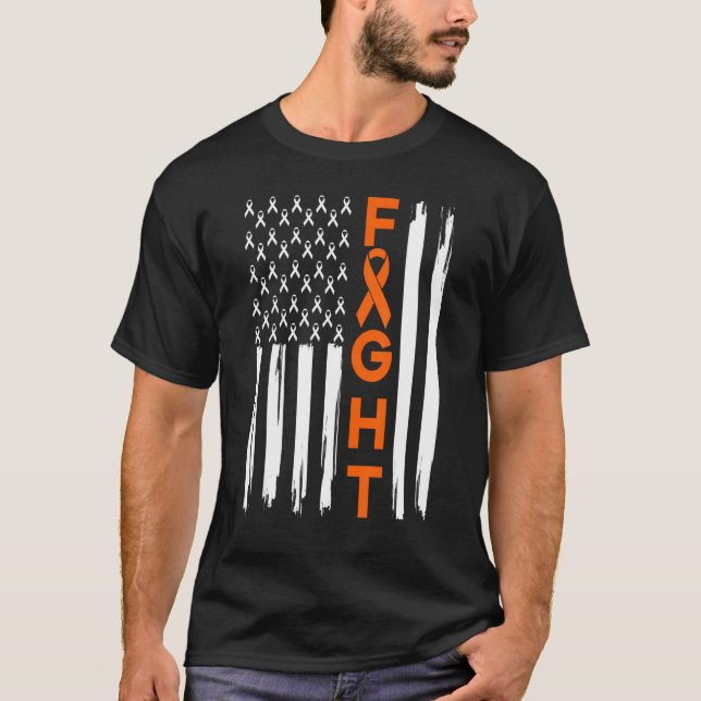 Kampf Lunge Überleben US Flagge Copen Bewusstsein  T-Shirt (Vorderseite)