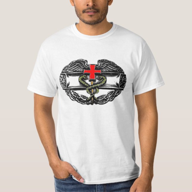 Kampf-Mediziner - Farbe w/Slogan T-Shirt (Vorderseite)