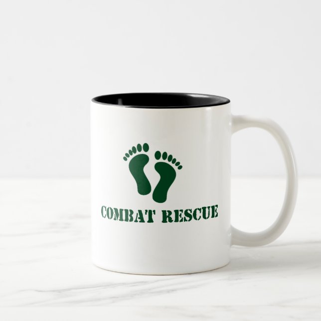 Kampf-Rettungs-Tasse Zweifarbige Tasse (Rechts)