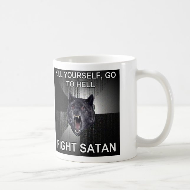 Kampf Satan Kaffee-Tasse Kaffeetasse (Rechts)
