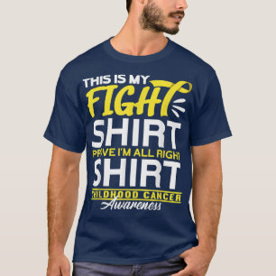Kampf Shirt I Gold Awareness Ribbon I Chilhood Ca