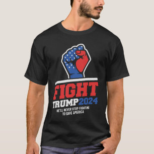 Kampf! Trump 2024 steht für Gerechtigkeit T-Shirt
