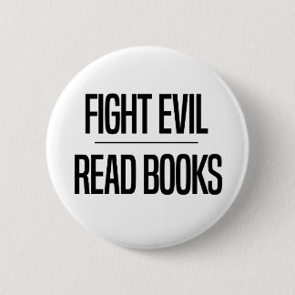 Kampf-Übel las Buch-des Liebhabers der Buch-| das Button