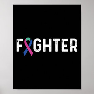 Kampf um das Bewusstsein für Krebs Poster