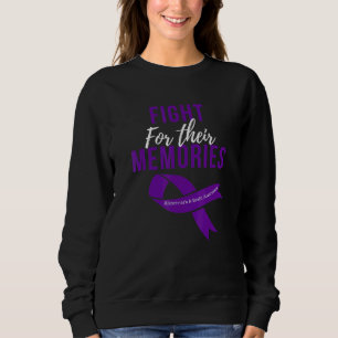 Kampf um ihre Erinnerungen Alzheimer Brain Awarene Sweatshirt