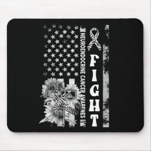 Kampf Usa-Flagge Sonnenblume Christlich Burgunderr Mousepad