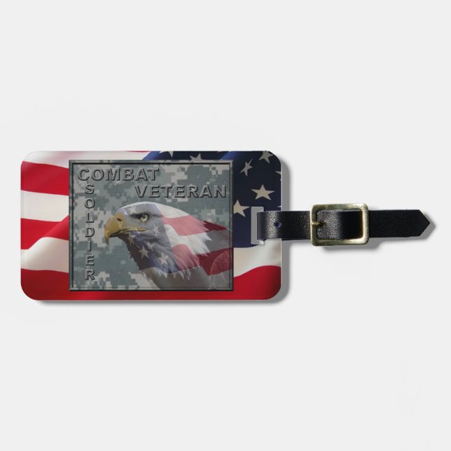 Kampf Veteran Gepäckanhänger (Vorderseite horizontal)