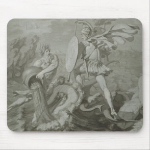 Kampf von Achilleus mit dem Fluss Scamander Mousepad