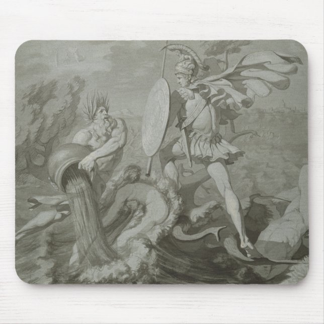 Kampf von Achilleus mit dem Fluss Scamander Mousepad (Vorne)