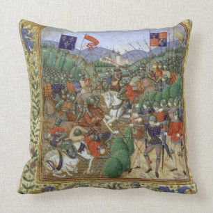 Kampf von Agincourt, am 25. Oktober 1415 (w/c auf Kissen