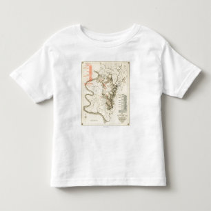 Kampf von Antietam - ziviler Kriegs-panoramische Kleinkind T-shirt