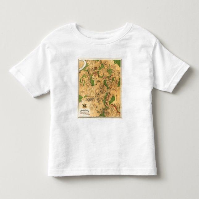 Kampf von Antietam - ziviler Kriegs-panoramische Kleinkind T-shirt (Vorderseite)