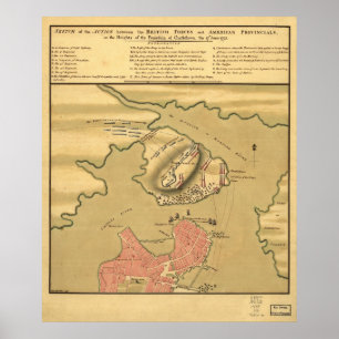 Kampf von Bunker Hill Poster