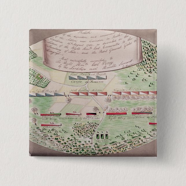 Kampf von Camden, 1780 Button (Vorderseite)