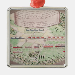 Kampf von Camden, 1780 Silbernes Ornament