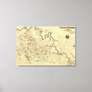 Kampf von Chickamauga - ziviler Leinwanddruck