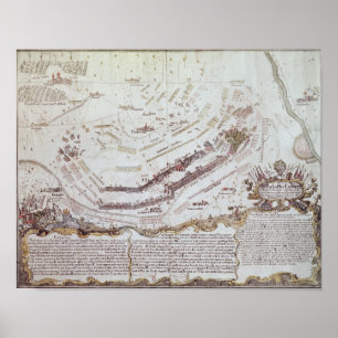 Kampf von Kolin in Böhmen, am 18. August 1757 Poster