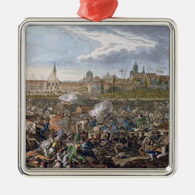 Kampf von Leipzig, am 19. Oktober 1813 Ornament Aus Metall (Vorne)