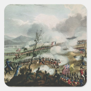 Kampf von Nivelle, graviert von Thomas Quadratischer Aufkleber