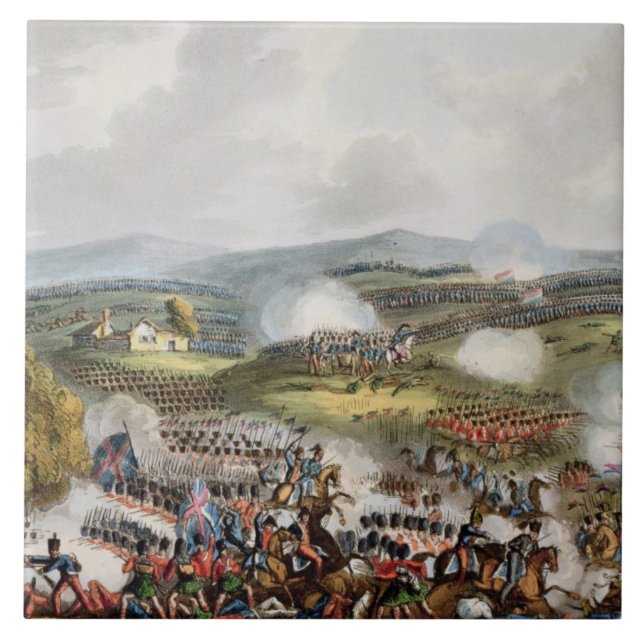 Kampf von Quatre BH am 16. Juni 1815 'vom M Fliese (Vorderseite)