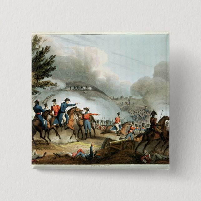 Kampf von Salamanca, geätzt von J. Clarke Button (Vorderseite)