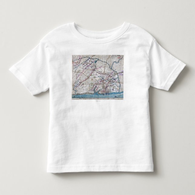 Kampf von Shiloh - ziviler Kriegs-panoramische Kleinkind T-shirt (Vorderseite)