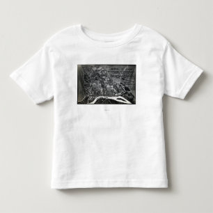Kampf von Shiloh - ziviler Kriegs-panoramische Kleinkind T-shirt