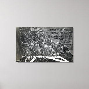 Kampf von Shiloh - ziviler Kriegs-panoramische Leinwanddruck
