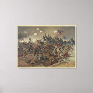 Kampf von Spottsylvania durch L. Prang u. Co. Leinwanddruck