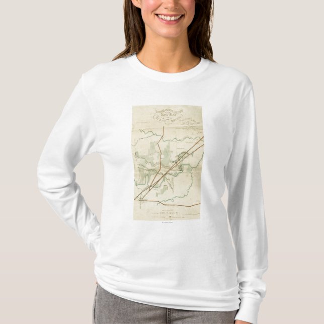 Kampf von Stein-Fluss- ziviler Krieg panoramisch T-Shirt (Vorderseite)