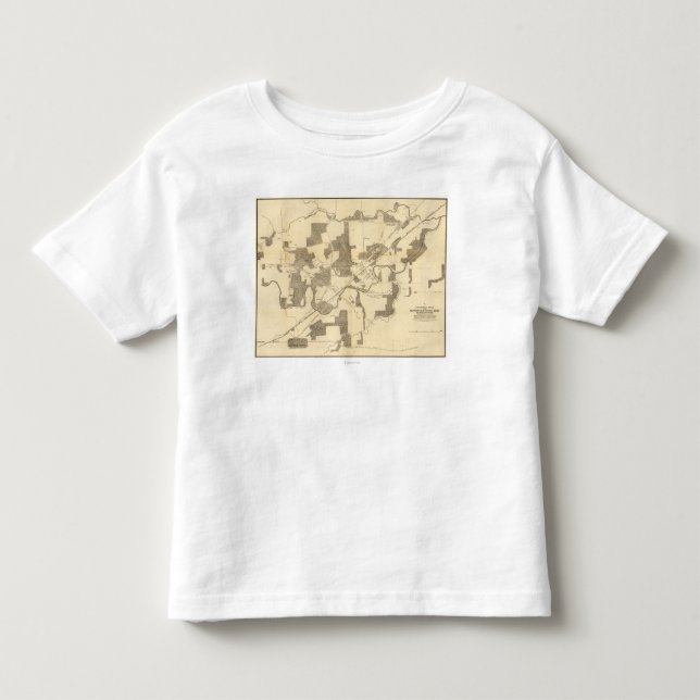 Kampf von Stein-Fluss- ziviler Krieg panoramische Kleinkind T-shirt (Vorderseite)
