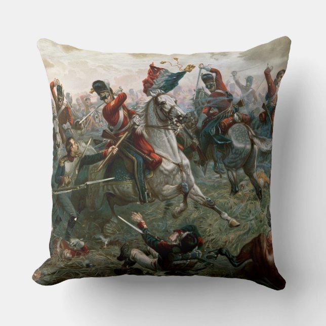 Kampf von Waterloo 1898 am 18. Juni 1815 (Farbe L Kissen (Vorderseite)