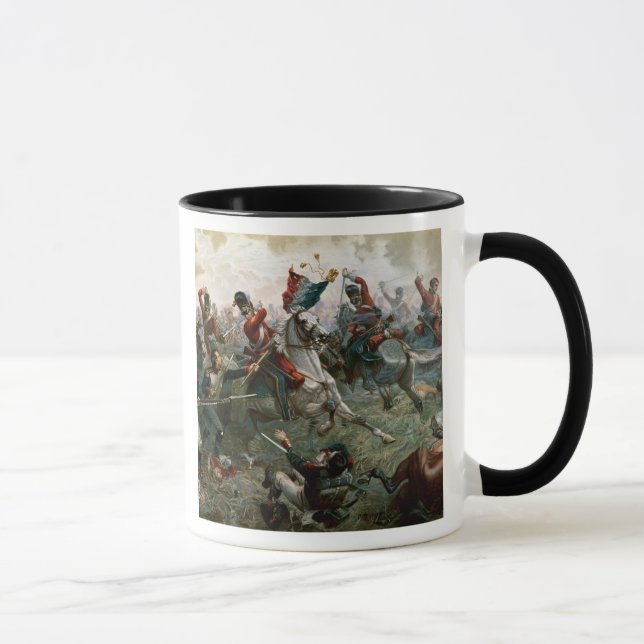 Kampf von Waterloo 1898 am 18. Juni 1815 (Farbe L Tasse (Rechts)