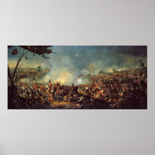 Kampf von Waterloo durch William Sadler Poster