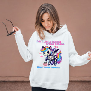 Kampf wie ein Einhorn: Spooky Strong Best Cancer Hoodie