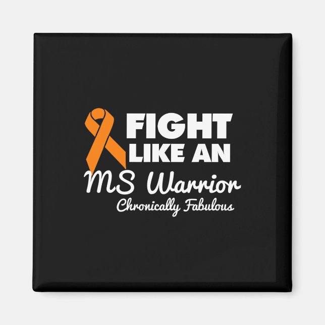 Kampf wie ein Frau Warrior Awareness Multiple Scle Magnet (Vorne)