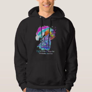 Kampf wie ein Wolf Lila Ribbon Fibromyalgie Hoodie