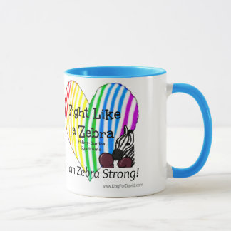 Kampf wie ein Zebra Ehlers-Danlos Bewusstsein Tasse