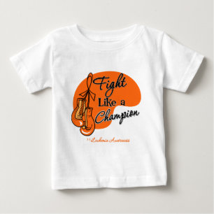 Kampf wie eine Meister-Leukämie Baby T-shirt