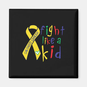 Kampf wie kid Gold Ribbon Kinderkrebs Awaren Magnet