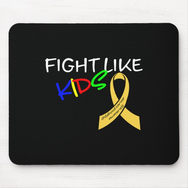 Kampf wie Kinder Kinder Krebs Bewusstsein Monat G Mousepad (Vorne)
