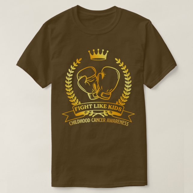 Kampf wie Kinder Kinder Krebs Bewusstsein Monat G T-Shirt (Design vorne)