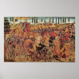 Kampf zwischen Darius und Alexander der Große Poster