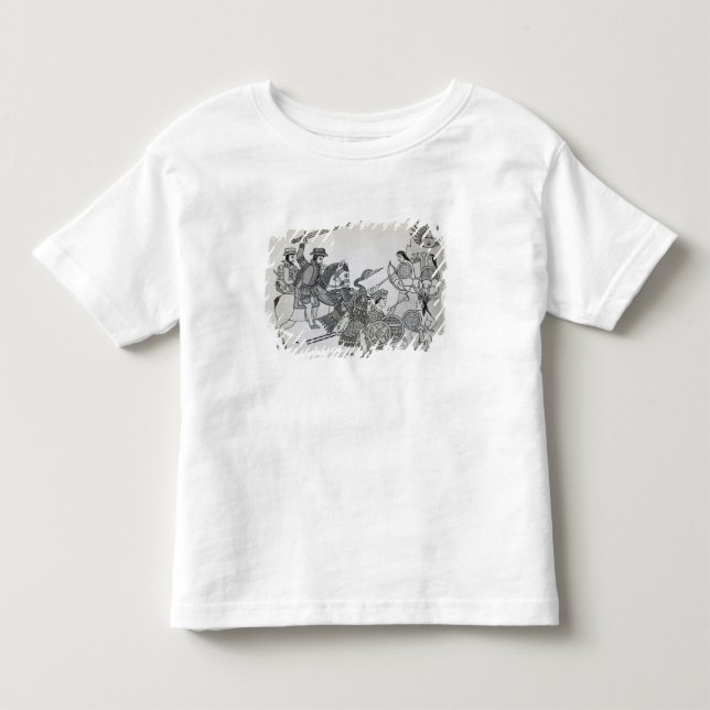 Kampf zwischen dem Spanischen und den Azteken Kleinkind T-shirt (Vorderseite)